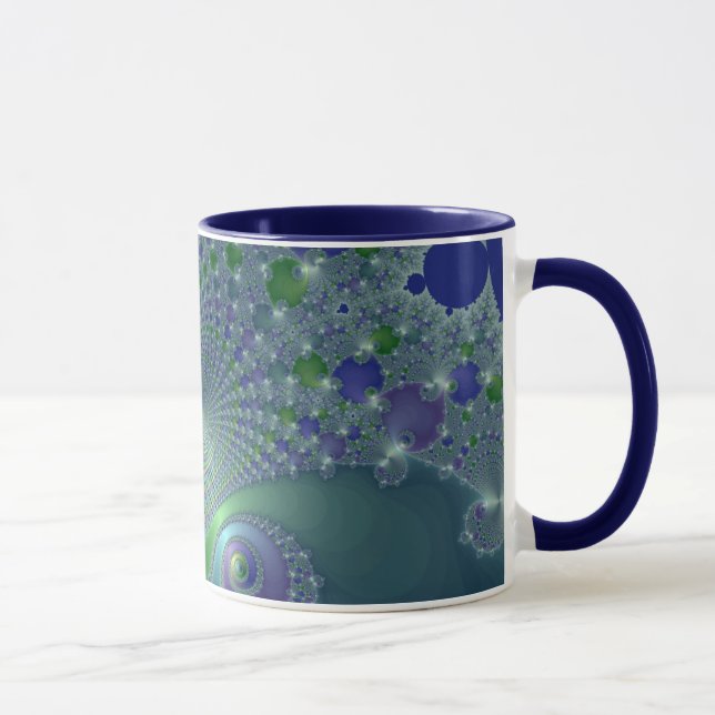 Blue Steel - Fractal Mug (Right)