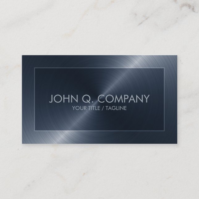 Blue Steel Look Business Card (Front)