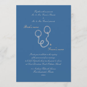 Blue Stefana Invitation