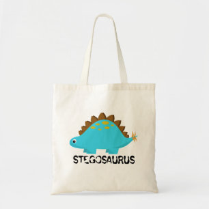 Blue Stegosaurus Tote Bag