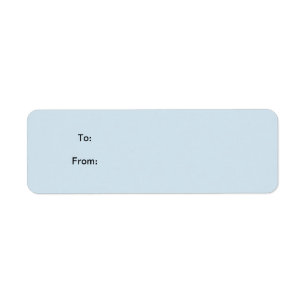 Blue Sticker Gift Tag