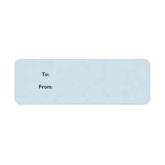 Blue Sticker Gift Tag
