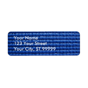 Blue Sticky Yoga Mat Address Label Return Address Label