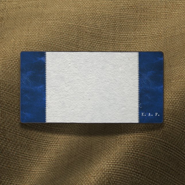 Blue Stitched Leather-Look & Desk Blotter Mat (Creator Uploaded)