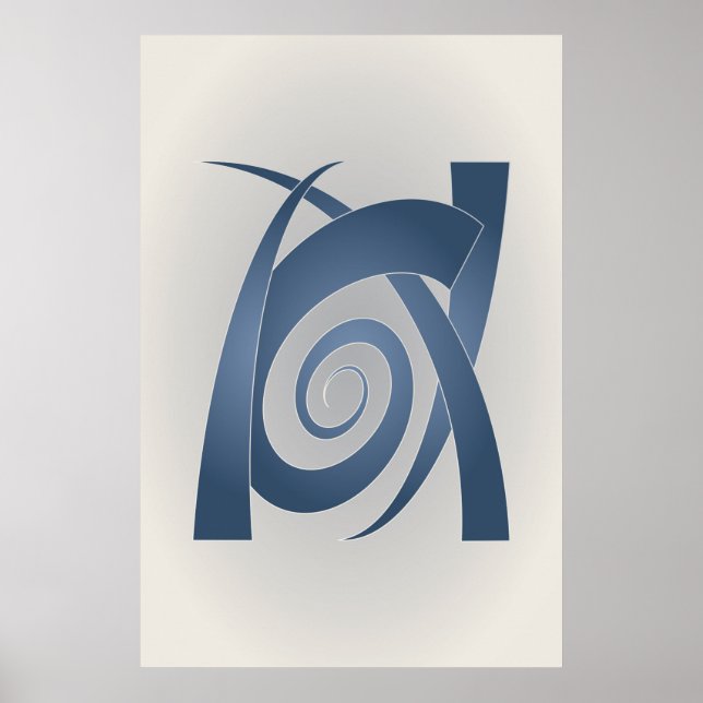 Blue stone elephant poster (Front)