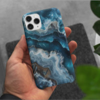 Blue Stone Look Agate Macro Photography