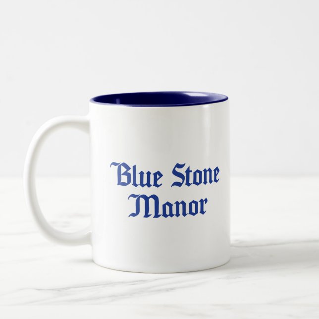 Blue Stone Manor Mug and Shirt (Left)