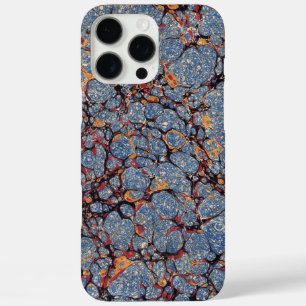 Blue Stone Marbled Paper iPhone 16 Pro Max Case