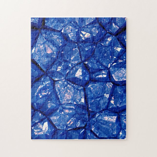Blue Stone Texture Jigsaw Puzzle (Vertical)