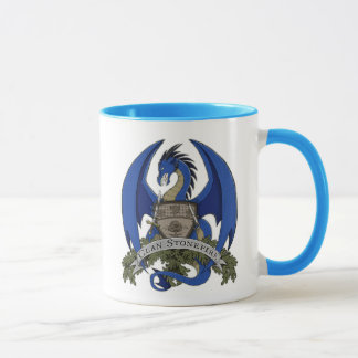Blue Stonefire Dragon Crest Mug