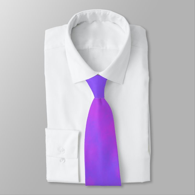 Blue Storm Cloud Effect Tie – Stand Out in Style (Tied)