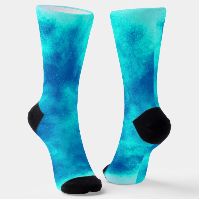 Blue Storm Cloud  Socks (Angled)
