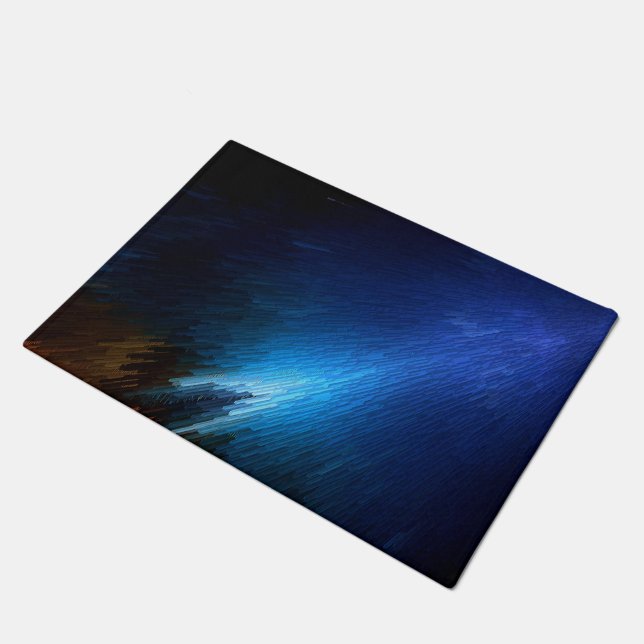 Blue Streak Stack Door Mat (Angled)