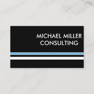 Blue Stripe Business Card Template