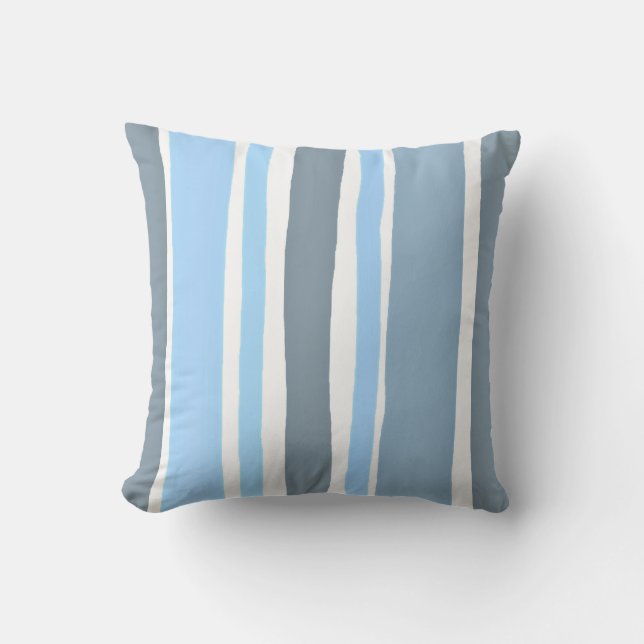 Blue Stripe Cushion (Front)
