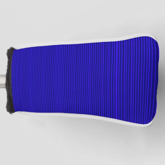 Blue Stripe Golf Head Cover (Front)