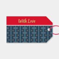 Blue Stripe Love Gift Tag by Poet Adiela Akoo