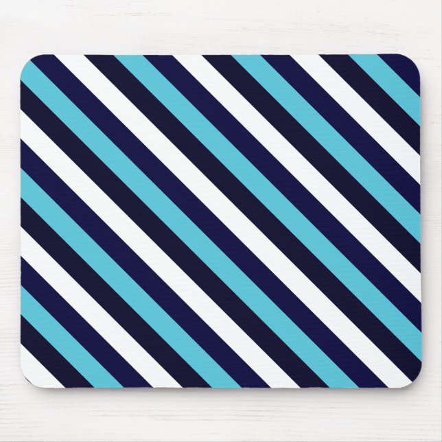 Blue Stripe Mouse Pad (Front)