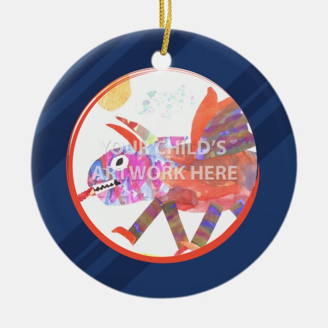 Blue Stripe Ornament  $16.95 (Front)