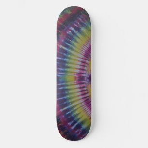 Blue Stripe Tie Dye Skateboard
