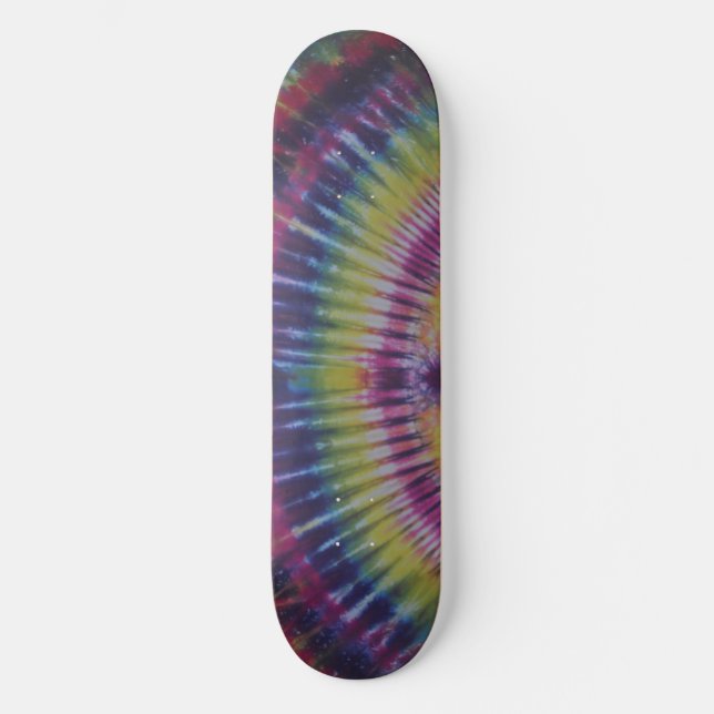 Blue Stripe Tie Dye Skateboard (Front)