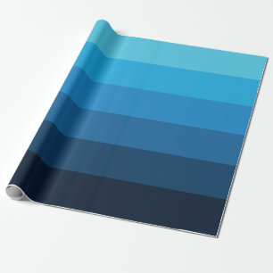 Blue Stripe Wrapping Paper