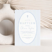 Blue Striped Boy  Baptism