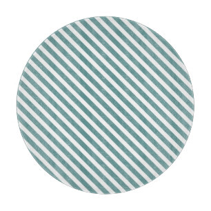 Blue Striped Cutting Board
