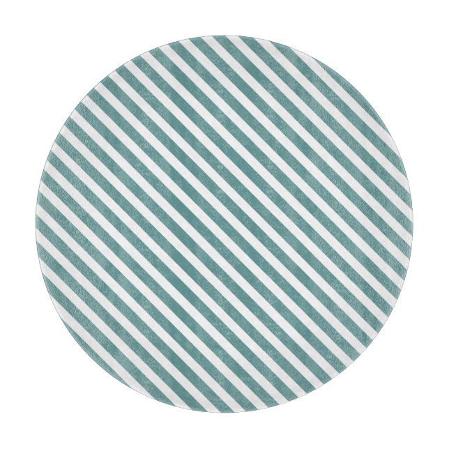 Blue Striped Cutting Board (Front)