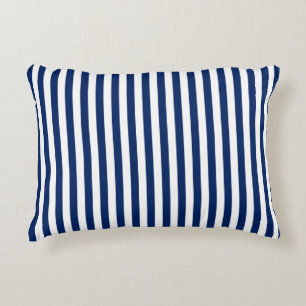 Blue Striped Decorative Cushion