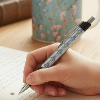 Blue Striped Floral Archive Personalised