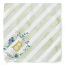 Blue striped, monogrammed french inspired dog