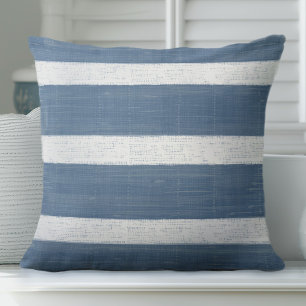 Blue Striped Pillow