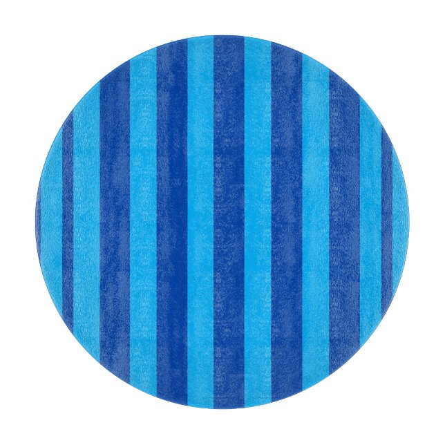 Blue Striped texture Cutting Board (Front)