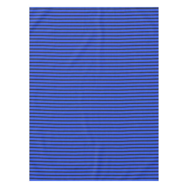 Blue Striped texture Tablecloth (Front)