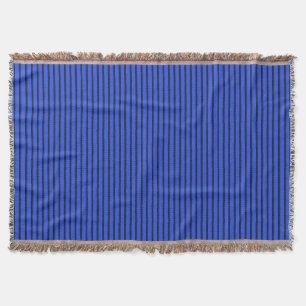 Blue Striped texture Throw Blanket