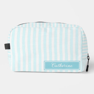Blue Stripes Abstract Retro Pretty & Trendy Dopp Kit