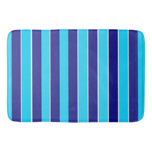 Blue Stripes  Bath Mat