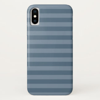 Blue Stripes iPhone X Case