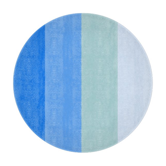 Blue Stripes Cutting Board (Front)