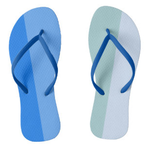 Blue Stripes Flip Flops
