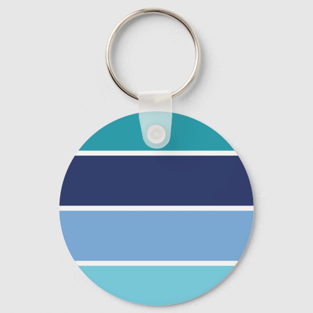 Blue stripes key ring (Front)