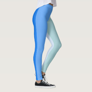 Blue Stripes Leggings
