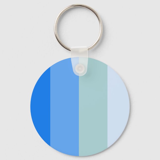 Blue Stripes Maritime Key Ring (Front)