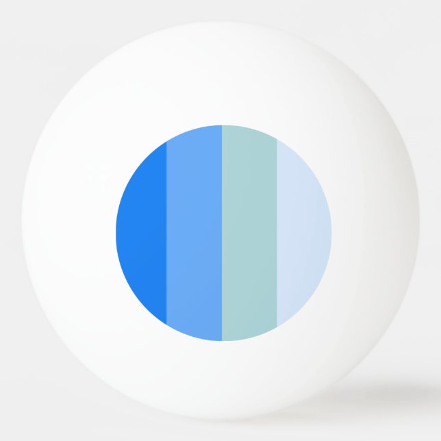 Blue Stripes Maritime Ping Pong Ball (Front)