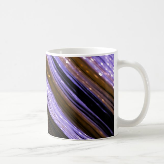Blue Stripes Pattern Coffee Mug (Right)