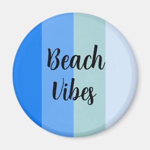Blue Stripes Pattern Magnet