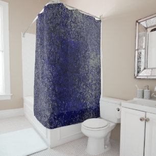 Blue stripes peeling off your colours  shower curtain