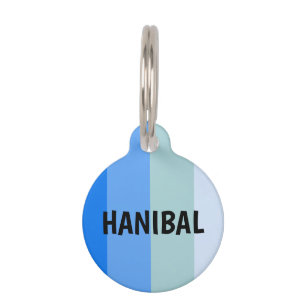 Blue Stripes Pet Tag