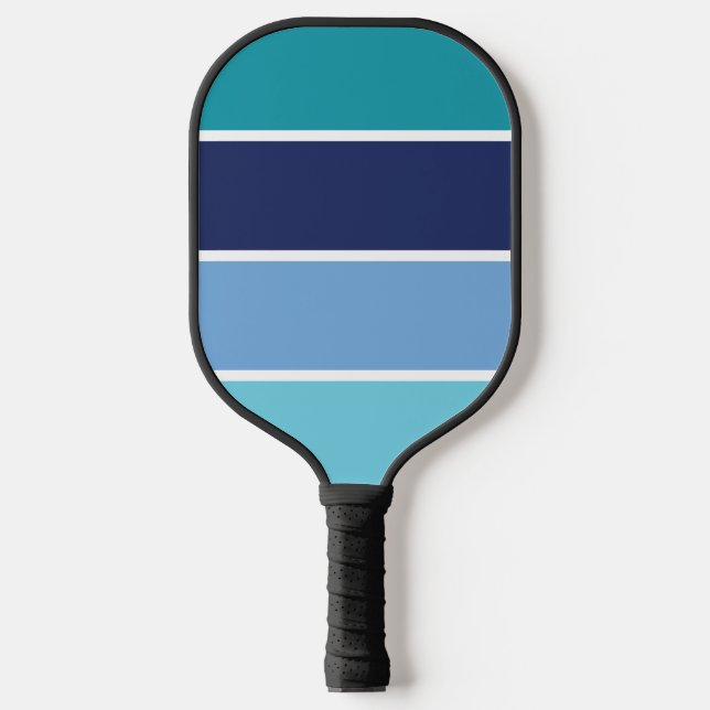 Blue Stripes Pickleball Paddle (Front)